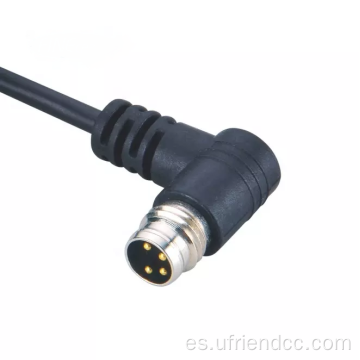 Cable de cable moldeado con ip67 M8 Cable de conector femenino